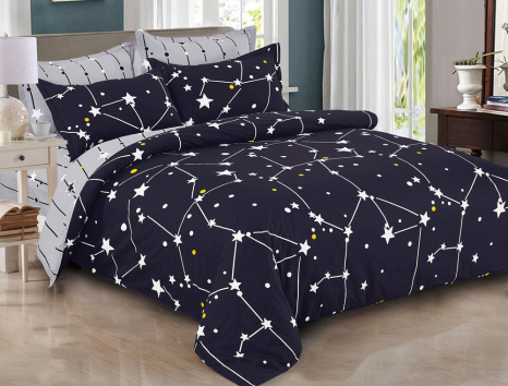 Ткань для постельного белья Бязь "Gold" Lux "Созвездие" GL1381 (A+B) - (50м+50м)