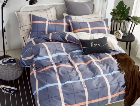 Евро макси набор постельного белья 200*220 из Сатина №1912AB Черешенка™