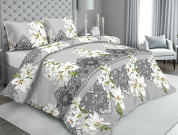 Ткань для постельного белья Бязь "Gold" Lux "Нежность кружева" GL2014