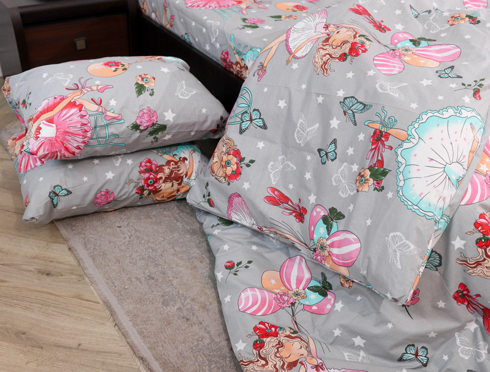 Двуспальный набор постельного белья 180*220 из Бязи "Gold" №161196 Черешенка™