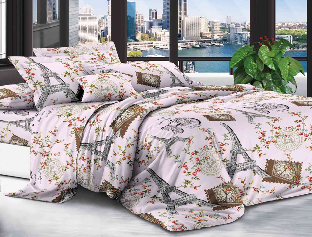 Двоспальний набір постільної білизни 180*220 із полікотону №20948 Черешенька™