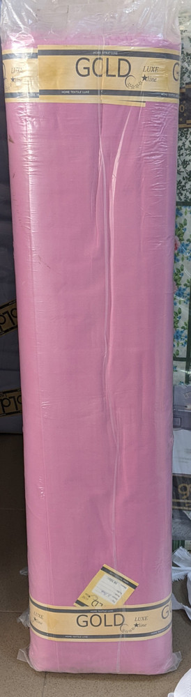Тканина для постільної білизни Бязь "Gold" Lux однотонна GL001Pink (50м)