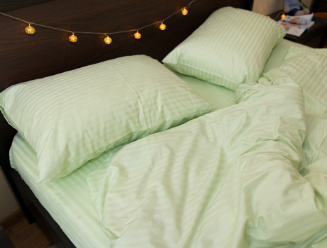 Євро-максі набір постільної білизни 200*220 зі Страйп Сатину №540109 KRISPOL™