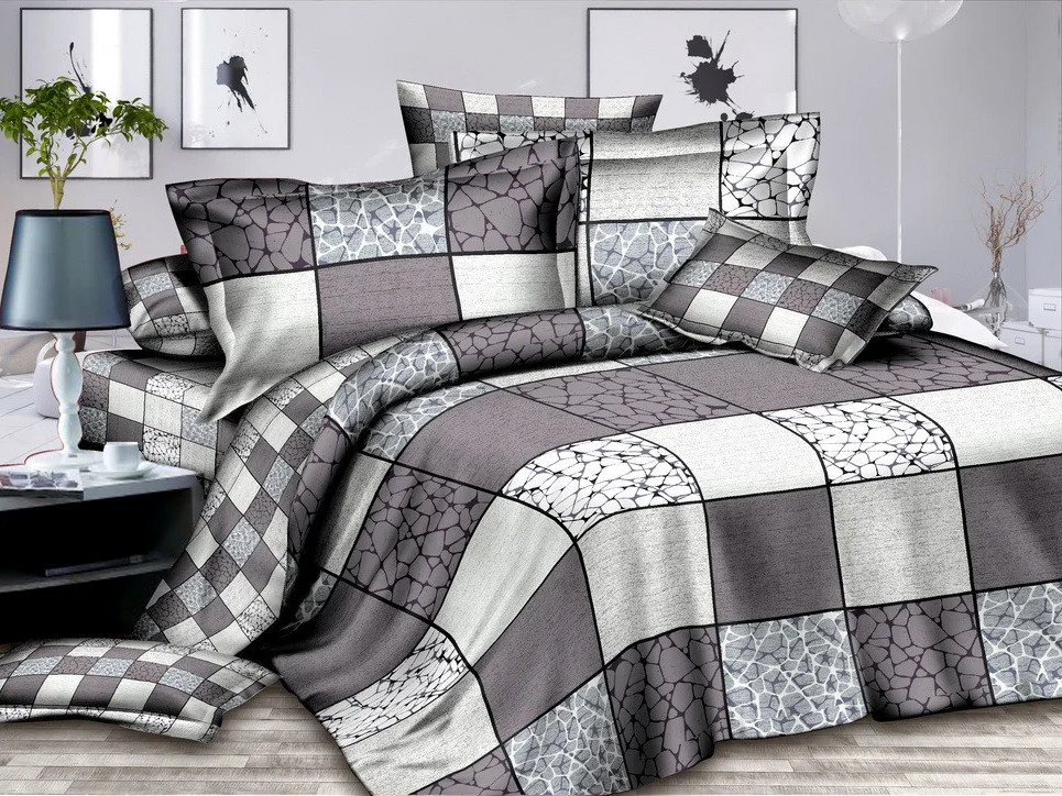 Ткань для постельного белья Сатин S3985 (A+B) - (60м+60м)