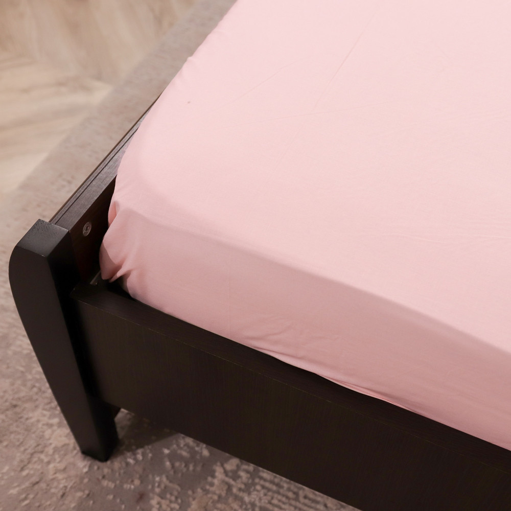 Простирадло на резинці (160*200*25) рожеве №665514