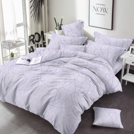 Ткань для постельного белья Бязь "Gold" Lux GL1927B-violet