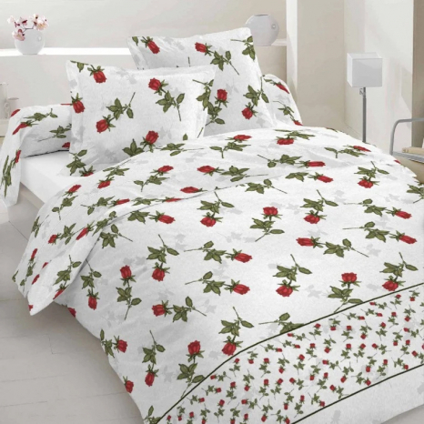 Ткань для постельного белья Бязь "Gold" Lux "Розочки"GL106