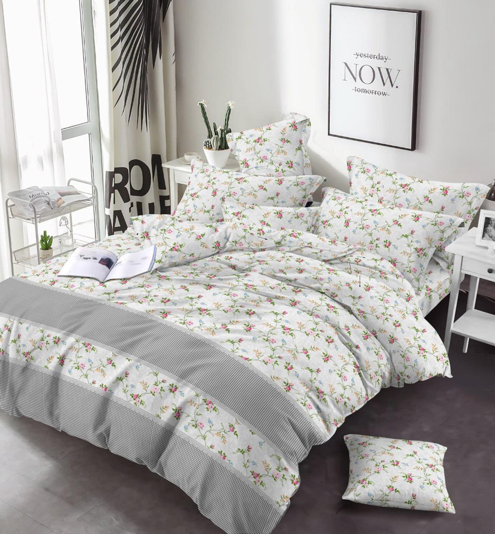 Ткань для постельного белья Бязь "Gold" Lux GL51059grey