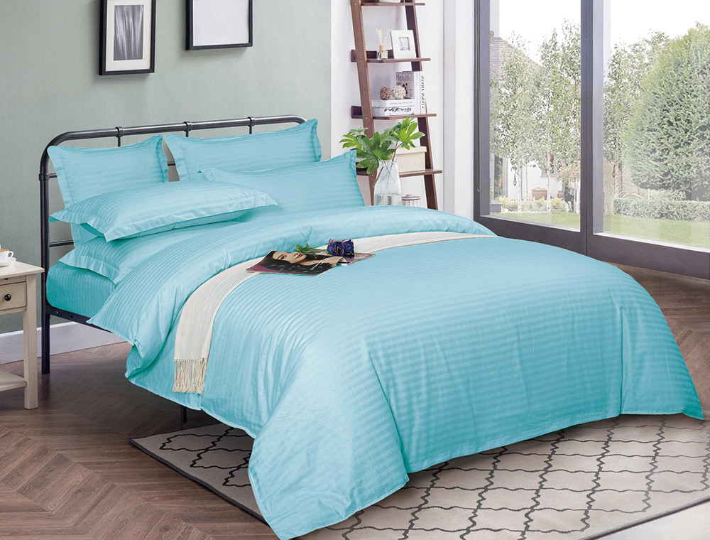 Семейный набор хлопкового постельного белья из Страйп Сатина №544814 KRISPOL™