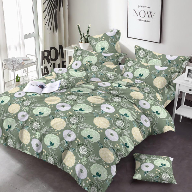 Ткань для постельного белья Бязь "Gold" Lux GL3531green