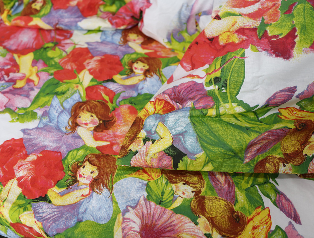 Полуторний набір постільної білизни 150*220 із Бязі "Gold" №164616 Черешенка™