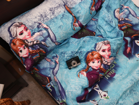 Полуторний набір постільної білизни 150*220 із Бязі "Gold" №16516 Черешенка™