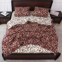 Двоспальний набір постільної білизни 180*220 із Бязі "Gold" №152100AB Черешенка™