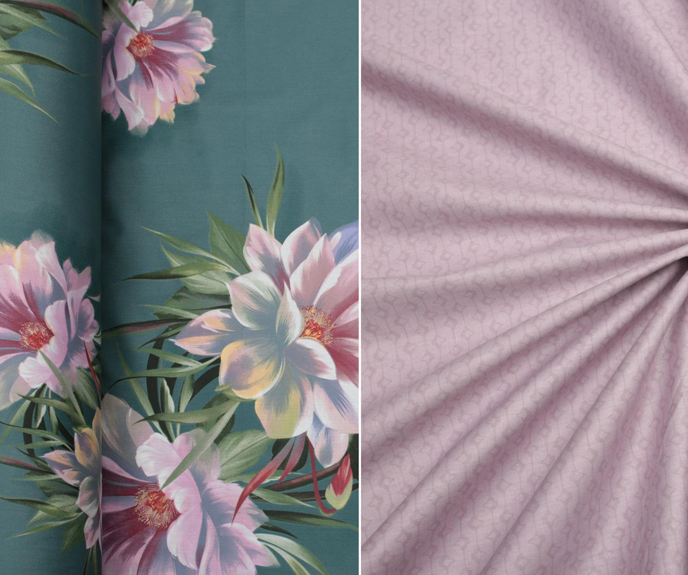 Ткань для постельного белья Сатин S-314 (A+B) - (60м+60м)