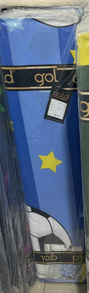 Тканина для постільної білизни Бязь "Gold" Lux дитяча GLB287blue