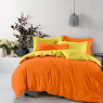 Ткань для постельного белья Бязь "Gold" Lux однотонная GLyellow&orange (A+B) - (50м+50м)