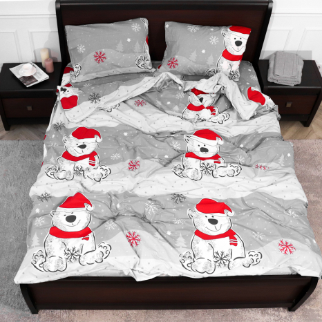 Двоспальний набір постільної білизни 180*220 із Бязі "Gold" №157971 Черешенка™