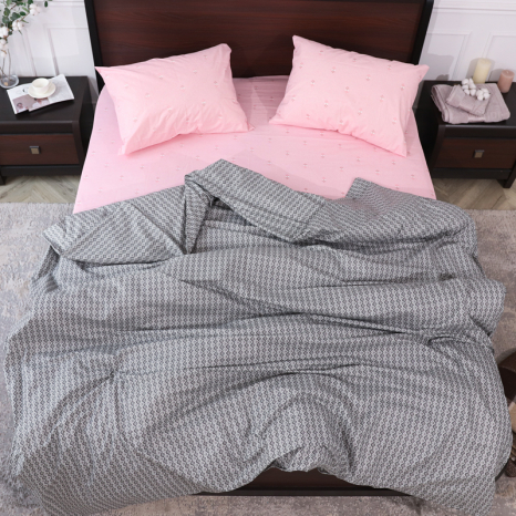 Полуторний набір постільної білизни 150*220 із Бязі "Gold" №155032AB Черешенка™