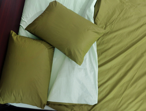 Двоспальний набір однотонної постільної білизни 180*220 із Бязі "Gold" №150538AB Черешенька™