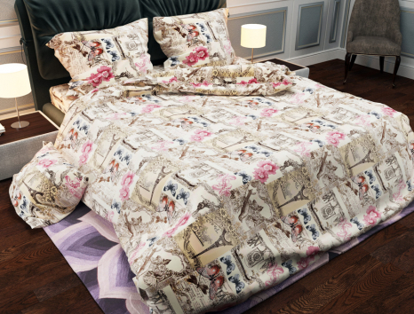 Тканина для постільної білизни Бязь "Gold" Lux GL787