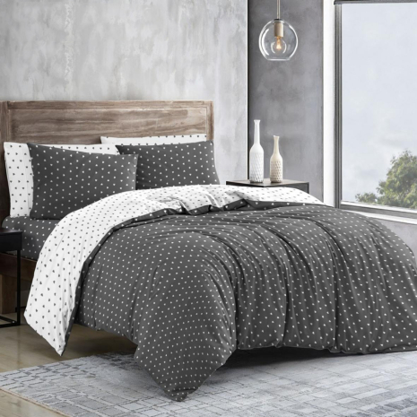 Ткань для постельного белья Бязь "Gold" Lux GL1185grey (A+B) - (50м+50м)