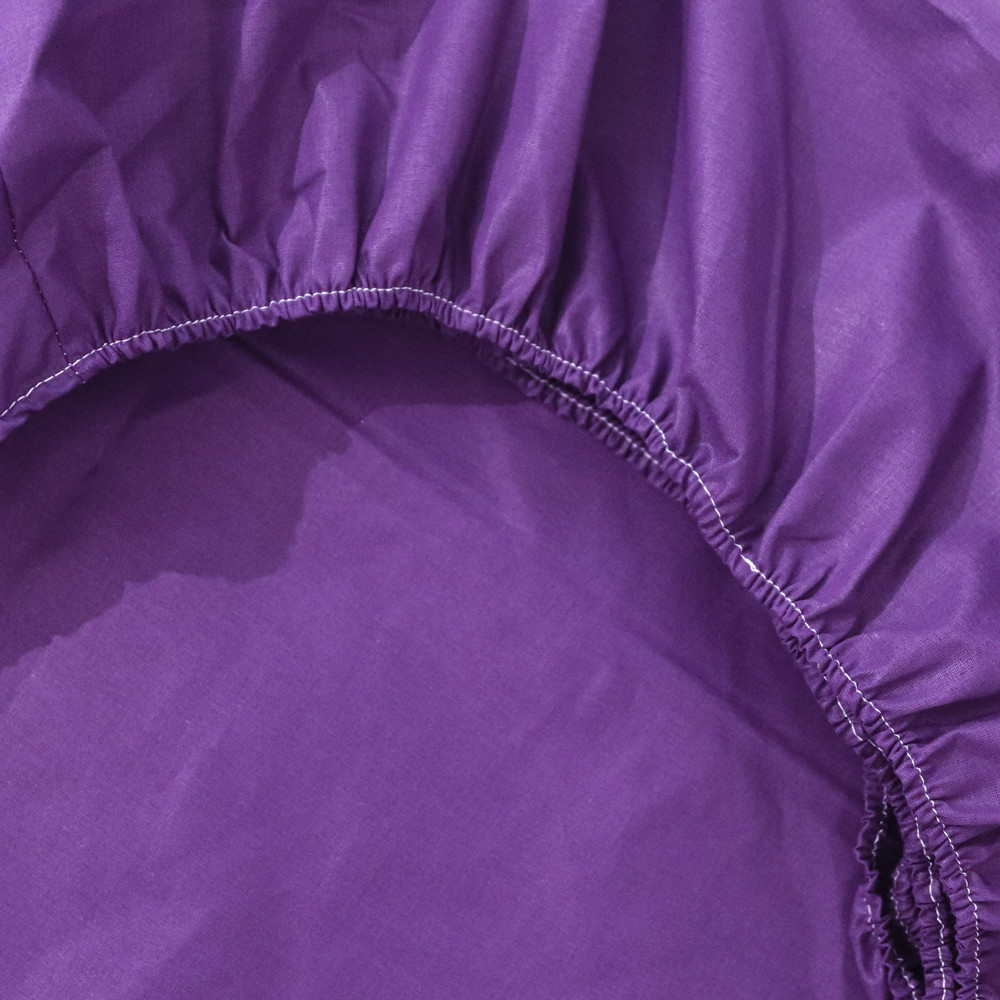 Простынь на резинке (160*200*25) фиолетовая №662065