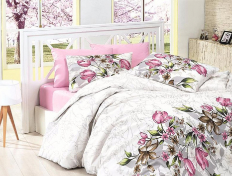 Сімейний набір постільної білизни із Ранфорсу Riella Pembe First Choice™