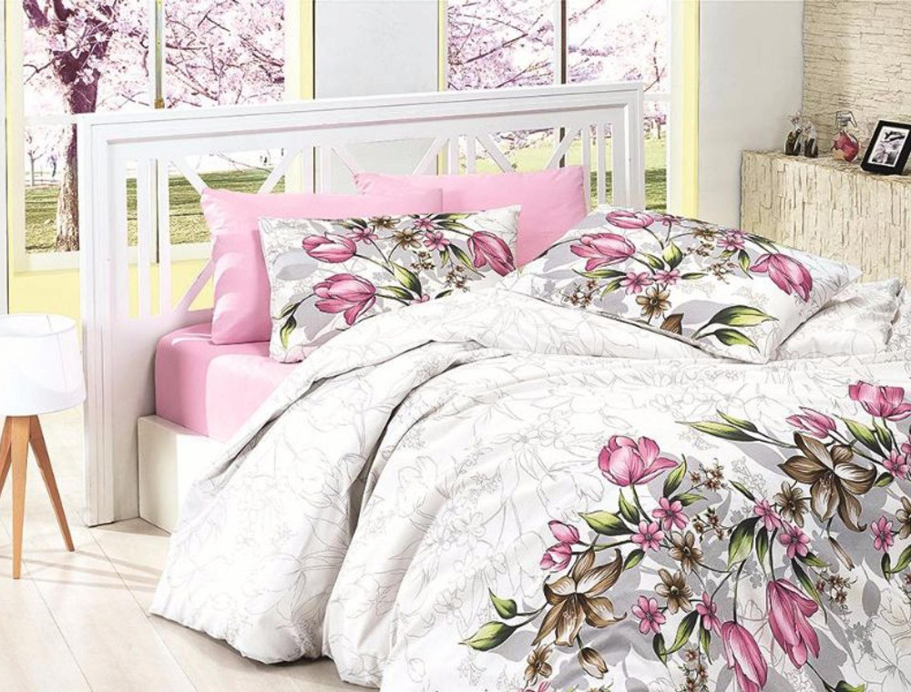 Сімейний набір постільної білизни із Ранфорсу Riella Pembe First Choice™