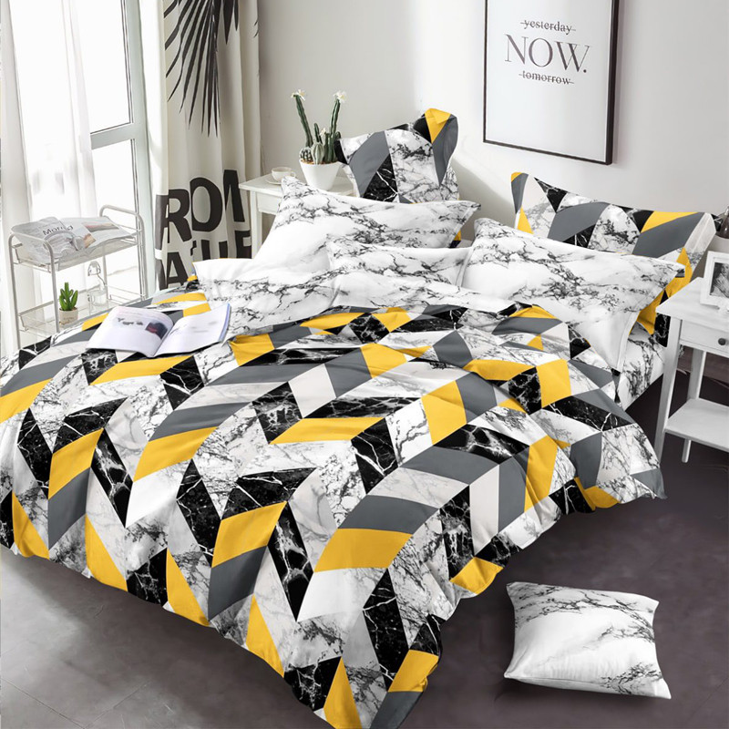 Ткань для постельного белья Бязь "Gold" Lux "3D куб" GL1483 (A+B) - (50м+50м)