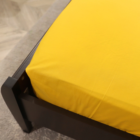 Простынь на резинке (160*200*25) желтая №661565