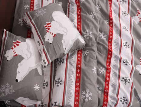 Двуспальный набор постельного белья 180*220 из Фланели №954627 Черешенка™