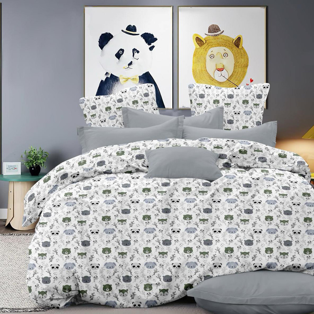 Ткань для постельного белья Бязь "Gold" Lux детская GL16570grey