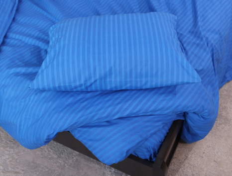 Полуторный набор постельного белья в полоску 150*220 из Бязи "Gold" №153001 Черешенка™