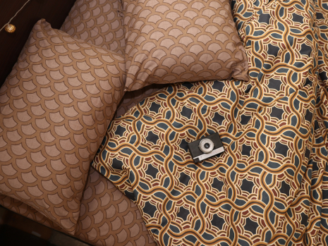 Сімейний набір постільної білизни із Бязі "Gold" №154425AB Черешенка™