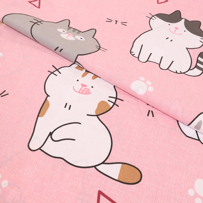 Тканина для постільної білизни Бязь "Gold" Lux дитяча GLB8099pink