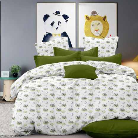 Ткань для постельного белья Бязь "Gold" Lux детская GL16510grey