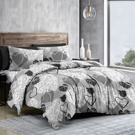 Ткань для постельного белья Бязь "Gold" Lux GL11470grey