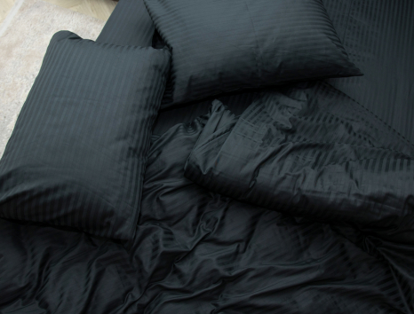 Евро макси набор постельного белья 200*220 из Страйп Сатина №19-4305 Черешенка™