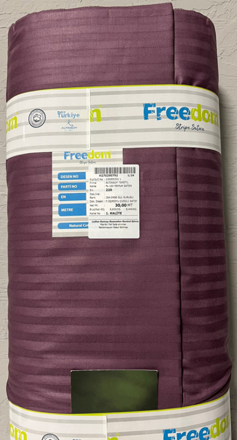 Тканина для постільної білизни Страйп-сатин ST-F-32 (30м)