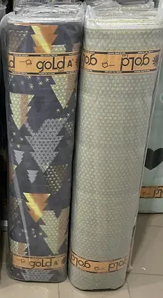 Тканина для постільної білизни Бязь "Gold" Lux GL10210grey (A+B) - (50м+50м)