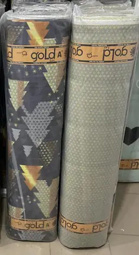 Тканина для постільної білизни Бязь "Gold" Lux GL10210grey (A+B) - (50м+50м)