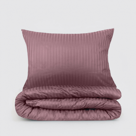 Двоспальний набір постільної білизни 180*220 з Страйп Сатину №541610