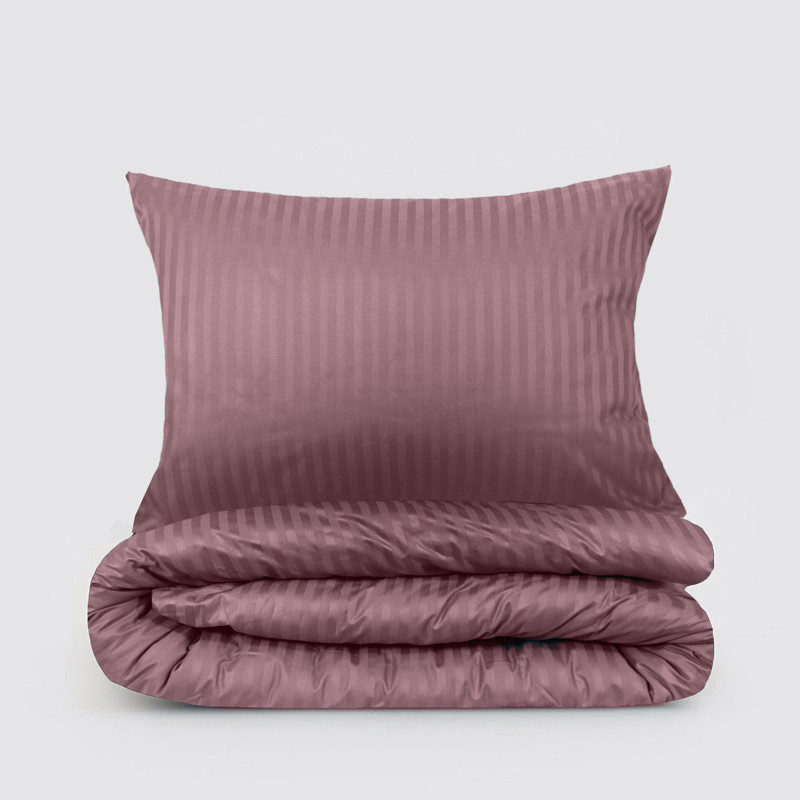 Двоспальний набір постільної білизни 180*220 з Страйп Сатину №541610