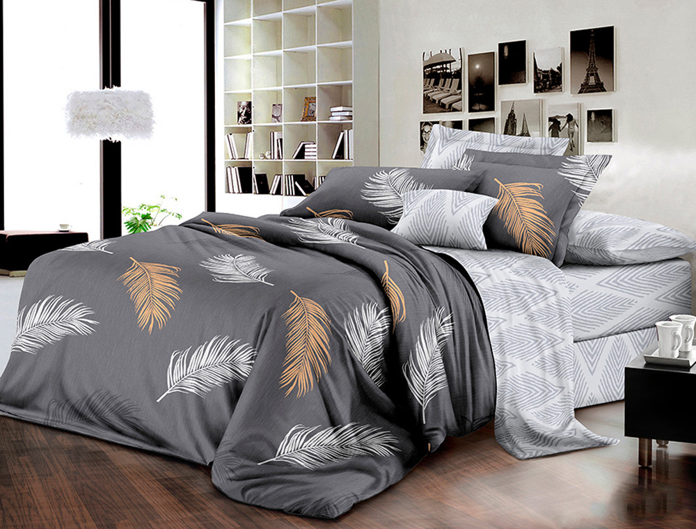 Полуторний набір постільної білизни 150*220 із Ранфорсу №181007AB Черешенка™