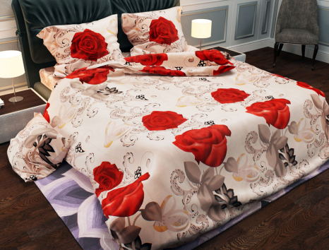 Тканина для постільної білизни Бязь "Gold" Lux GL1035