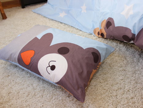 Полуторний набір постільної білизни 150*220 із Бязі "Gold" №16173 Черешенка™