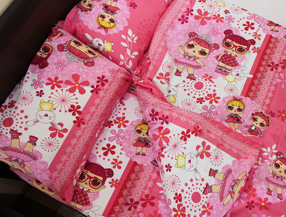 Полуторный набор постельного белья 150*220 из Бязи "Gold" №16547 Черешенка™