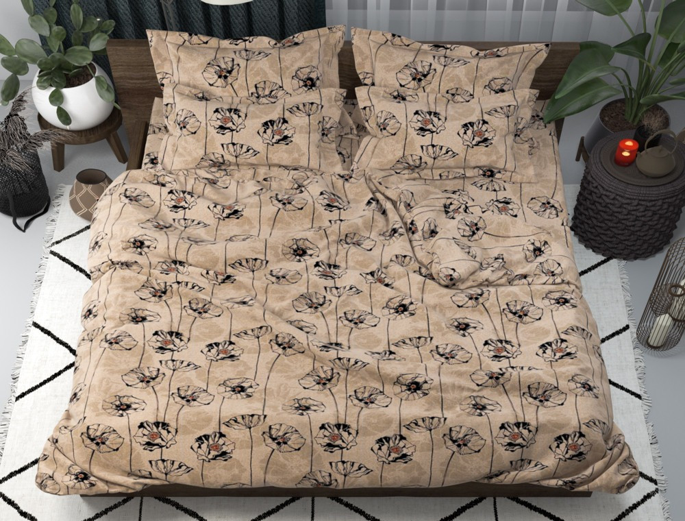 Сімейний набір постільної білизни 240*220 із полікотону №2010054 Черешенька™