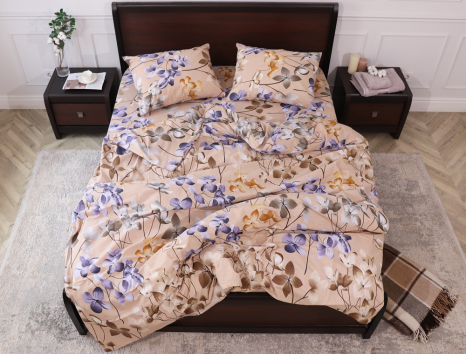 Полуторный набор постельного белья 150*220 из Бязи "Gold" №158039 Черешенка™