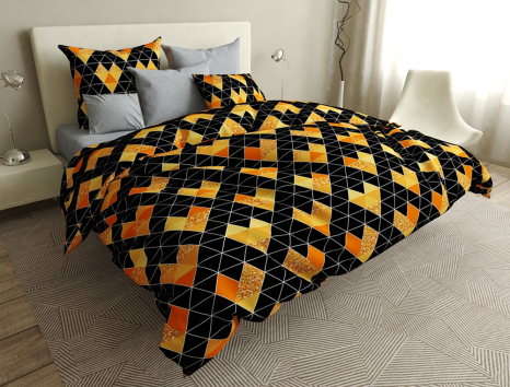 Двоспальний набір постільної білизни 180*220 із Бязі "Gold" №151031AB Черешенка™